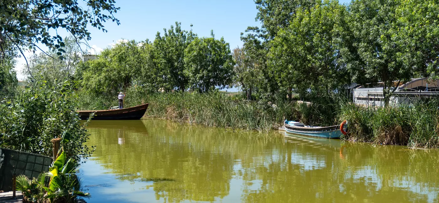 The Albufera Natural Park features a freshwater lagoon and surrounding wetlands.