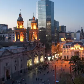 Plaza De Armas, Santiago Chile at dusk
Architecture; Building Exterior; Built Structure; Capital Cities; Chile; Chilean Culture; City; City Life; Cityscape; Dusk; Horizontal; Nightlife; No People; Outdoors; Photography; Plaza de Armas; Plaza de Armas - Santiago de Chile; Santiago; Santiago - Chile; South America; Town Square;