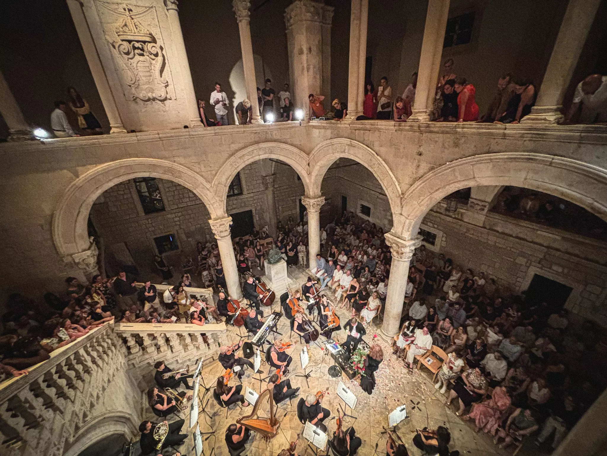 A concert in the atrium of the Rector's Palace, Dubrovnik, Croatia.