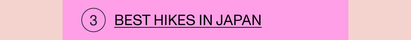 Best hikes in Japan