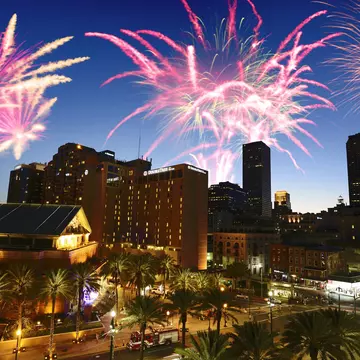 Fireworks on New Orleans Skyline.
1189509511