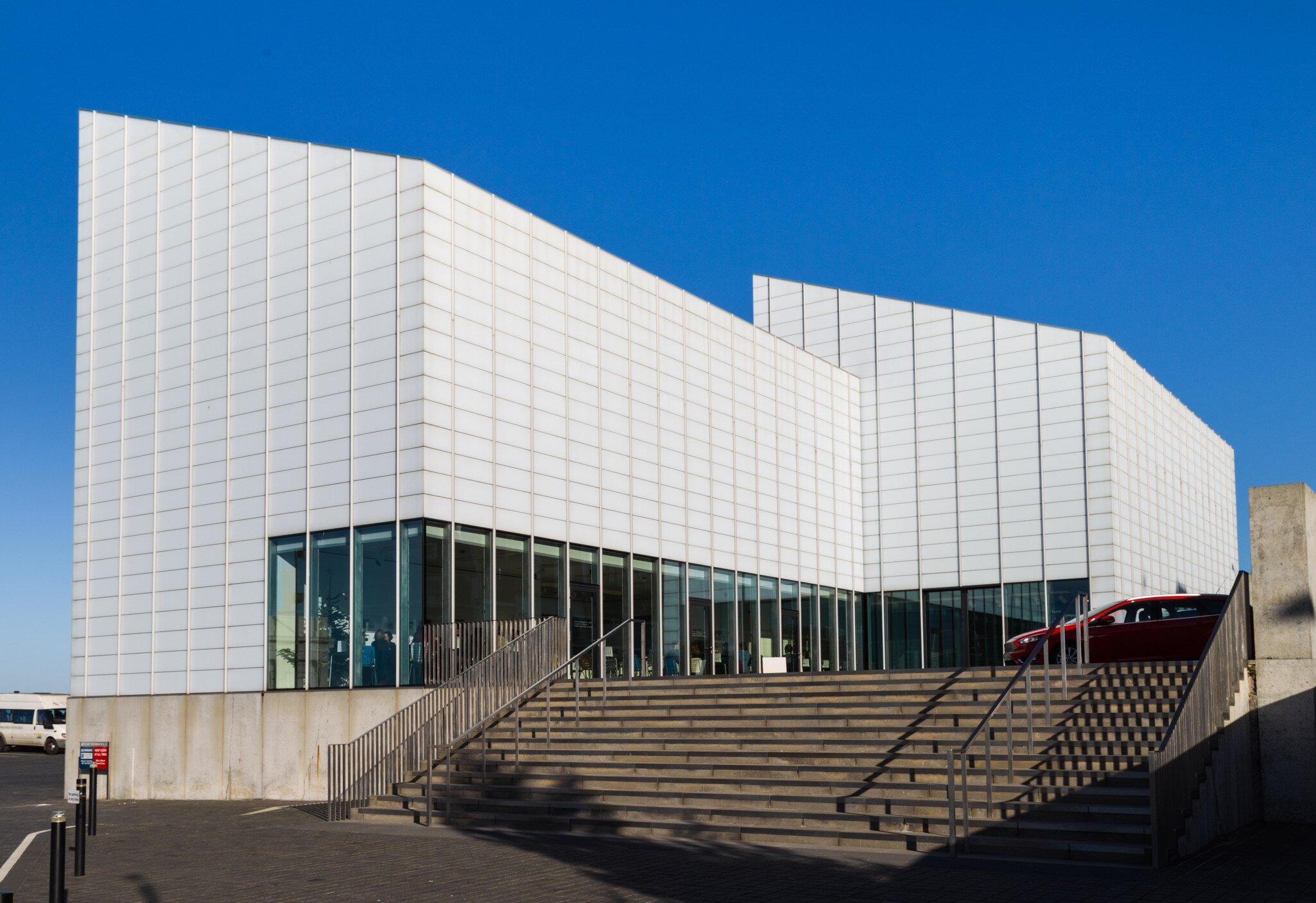 MARGATE, ENGLAND - DEC 10, 2014 Turner Contemporary gallery, exhibition space, designed by David Chipperfield.
