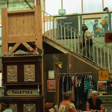 Interior of Le Garage Moderne in Bordeaux, France. 