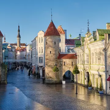 The medieval Viru Gate in Tallinn city. LN team/Shutterstock