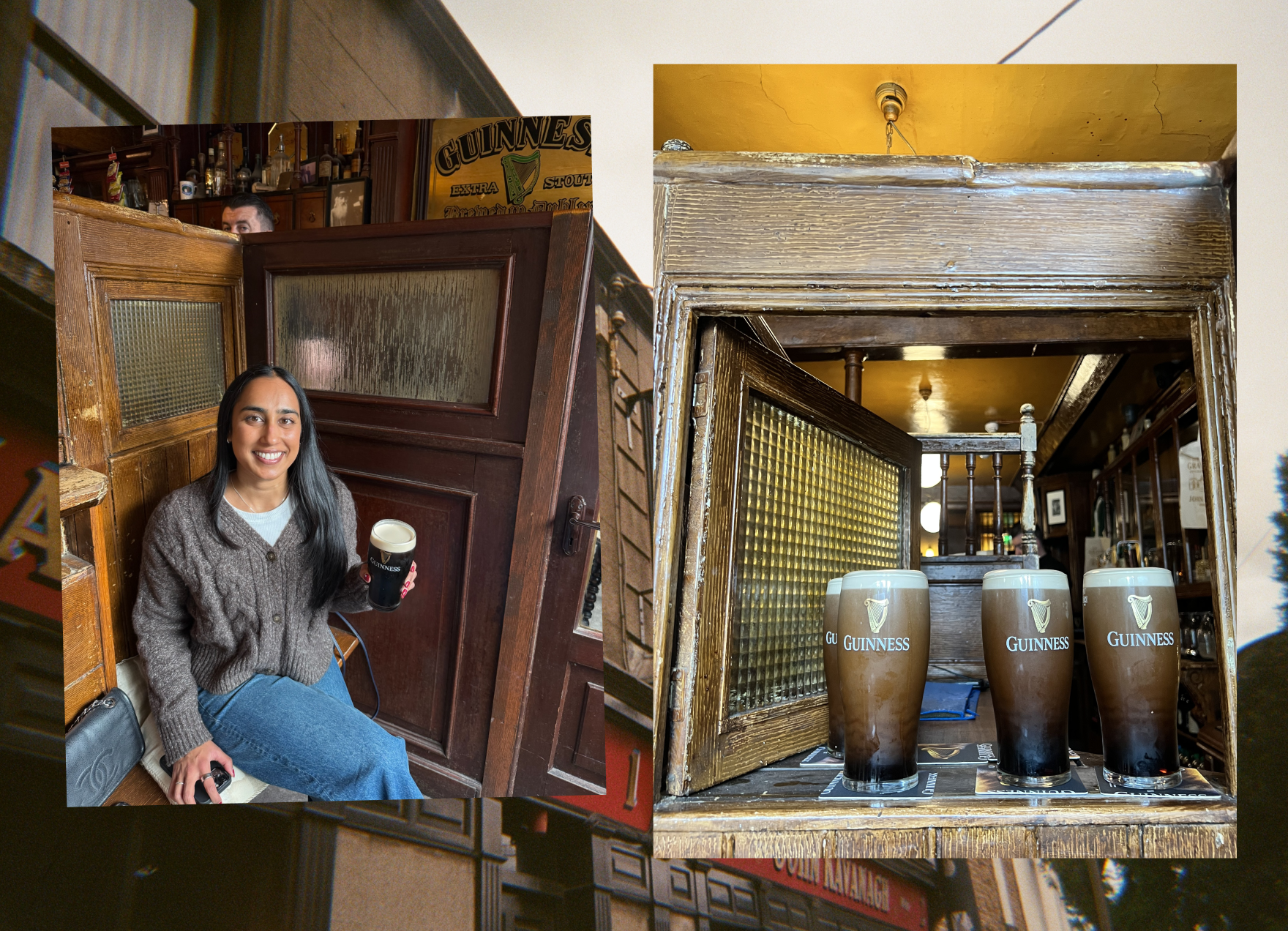 Serina on the Perfect Pint tour, Dublin