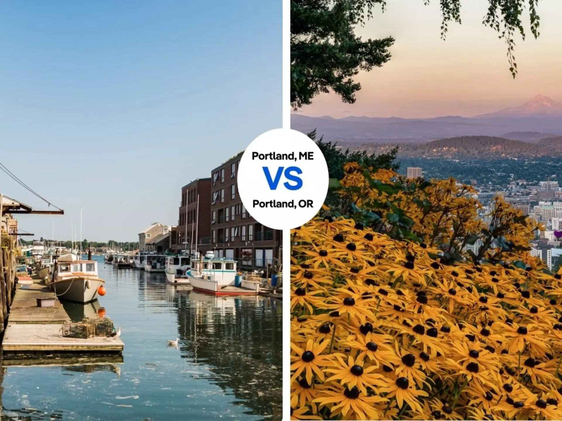 Which Portland is best? Left: Enrico Della Pietra/Shutterstock. Right: Wasim Muklashy/Shutterstock