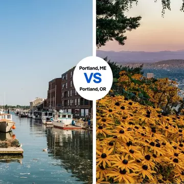 Which Portland is best? Left: Enrico Della Pietra/Shutterstock. Right: Wasim Muklashy/Shutterstock