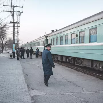 Aboard the night train, Kazakhstan. Quentin Boëhm