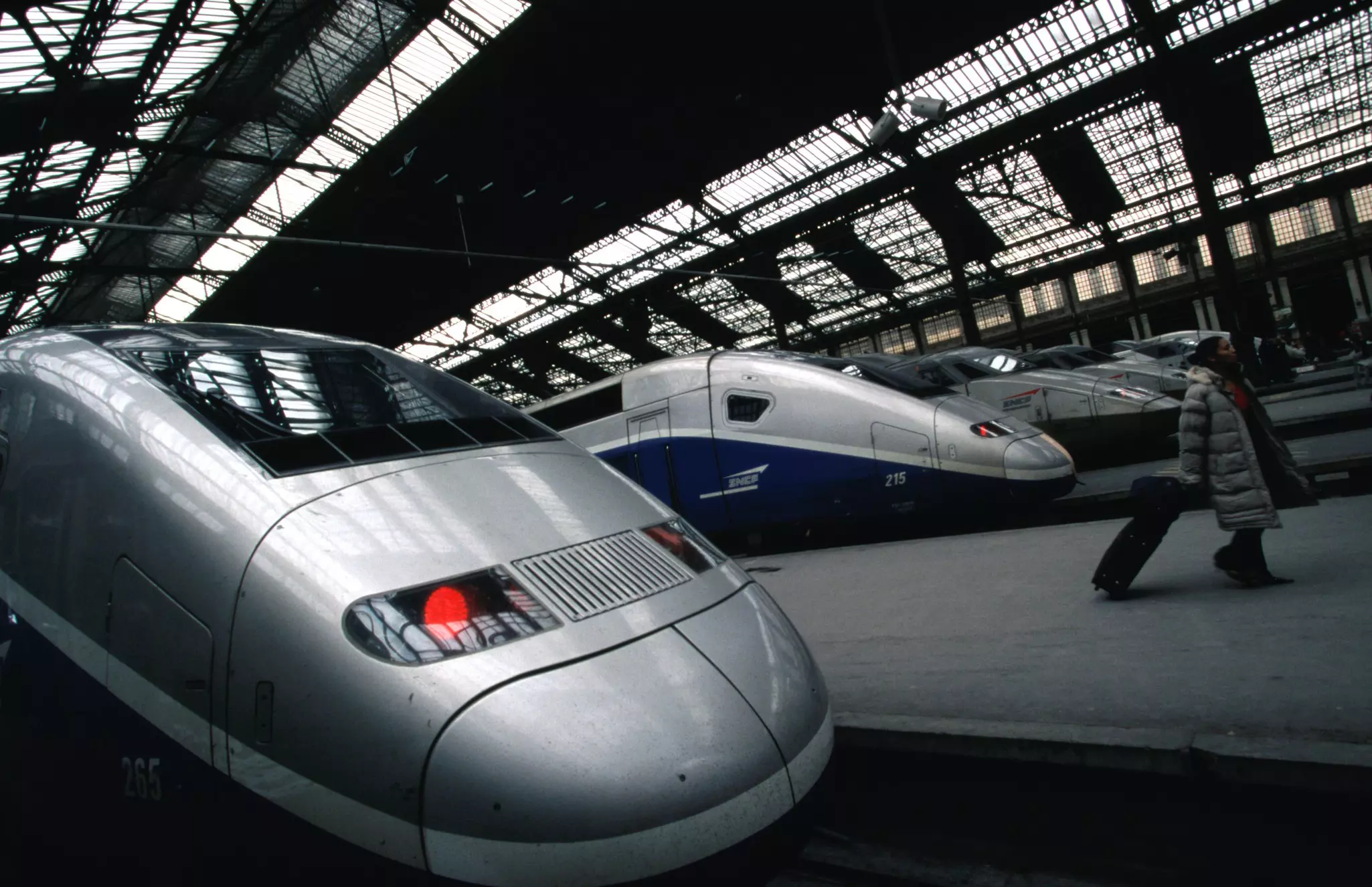 TGV trains at Gare de Lyon Railway Station