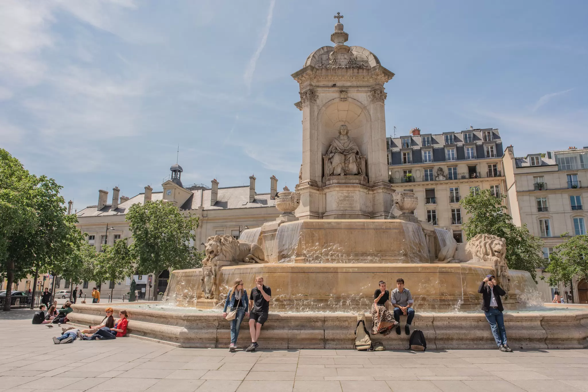 Paris / France - May 18, 2018: People in the plaza in front of the beautiful and historic Church of Saint-Sulpice, in the Saint-Germain des Pres neighborhood, known for its many historic sites.
1105485725
art, beautiful, church, city, cool, day, destination, enjoying, europe, european, famous, fountain, france, friends, fun, germain, hanging out, having fun, historic, historical, landmark, life, lifestyle, men, neighborhood, outdoors, paris, park, people, person, plaza, pres, public, relaxing, saint, saint-germain des pres, sculpture, space, square, st, st. sulpice, statue, sulpice, summer, tourism, tourist, tourists, travel, vacation, women