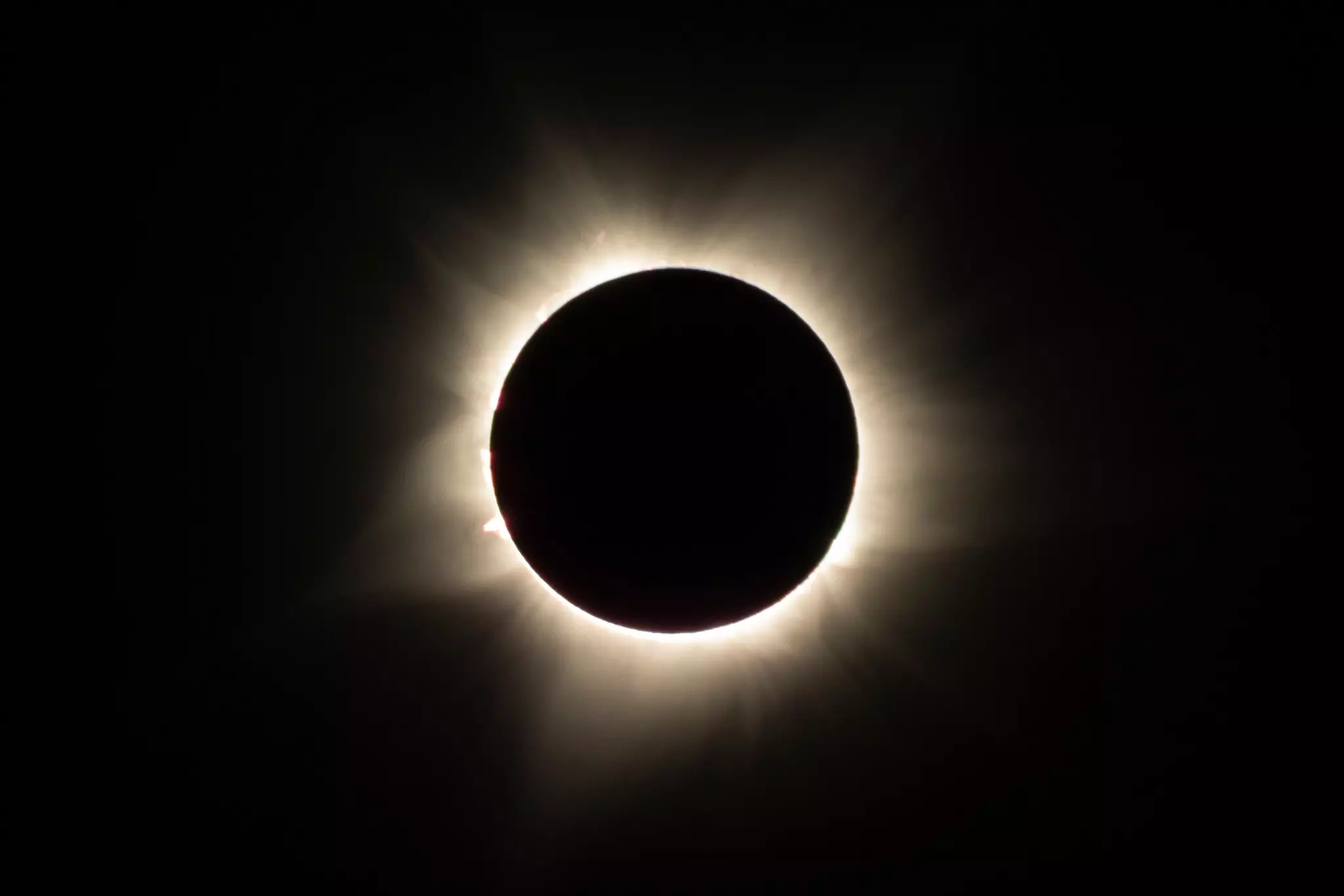 Photo of the totality during the 2023 Australian total solar eclipse in Exmouth