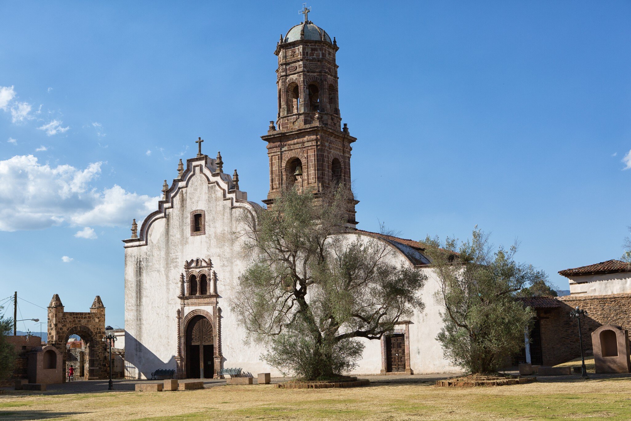 the San Francisco monastery in Tzintzuntzan Mexico; Shutterstock ID 733121098;