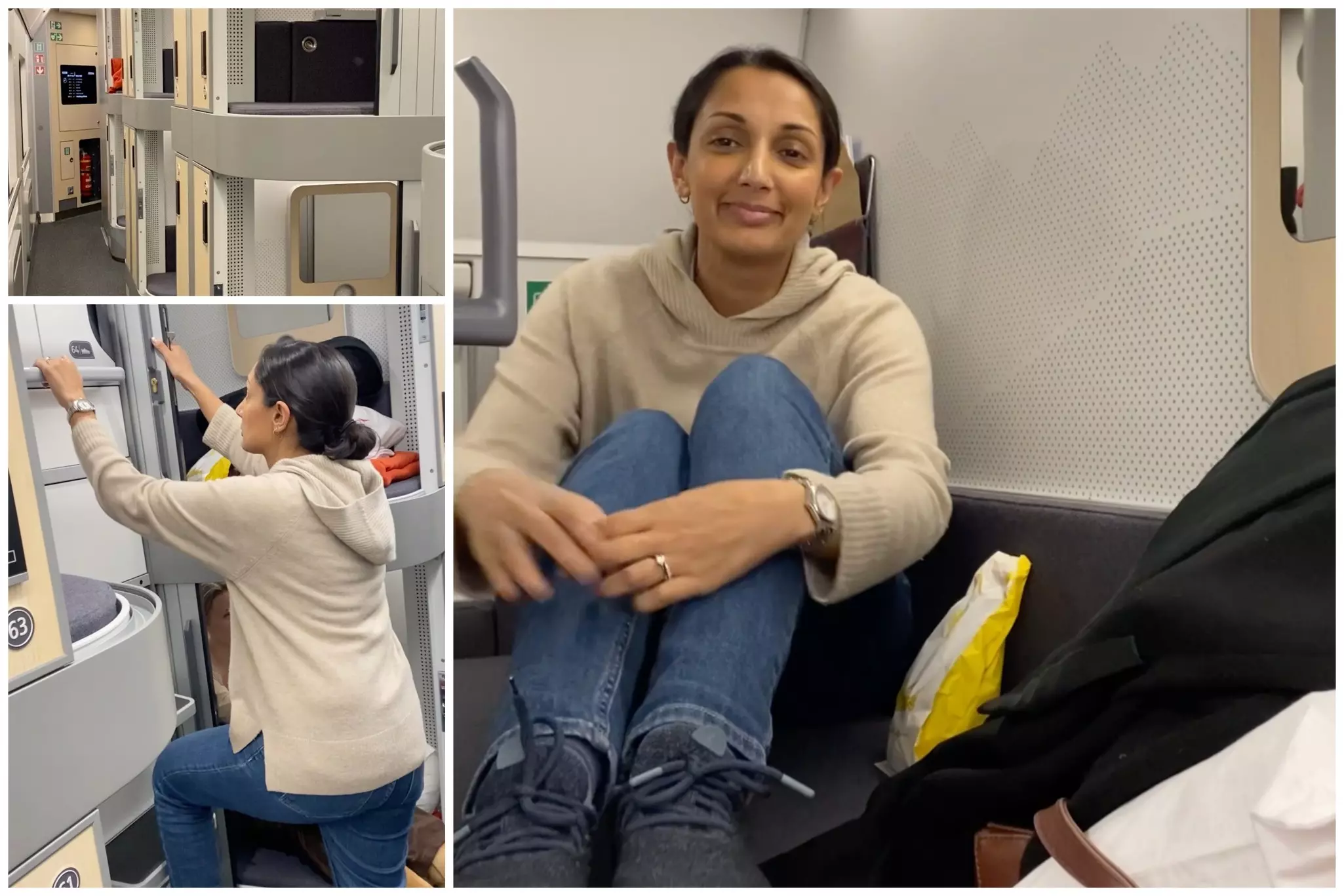 Mini cabins have free wi-fi, a charging pad and a USB port © Monisha Rajesh