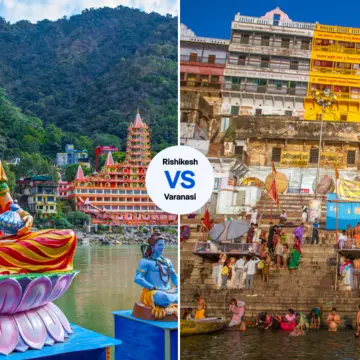 We asked two travel writers to go head-to-head over which is better, Rishikesh or Varanasi © Getty Images; iStock
