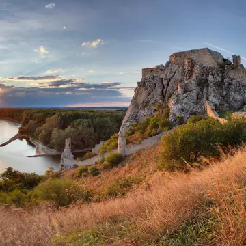 Devin Castle near Bratislava, Slovakia, occupies a commanding position at the confluence of the Danube and Morava rivers. TomasSereda / Getty Images