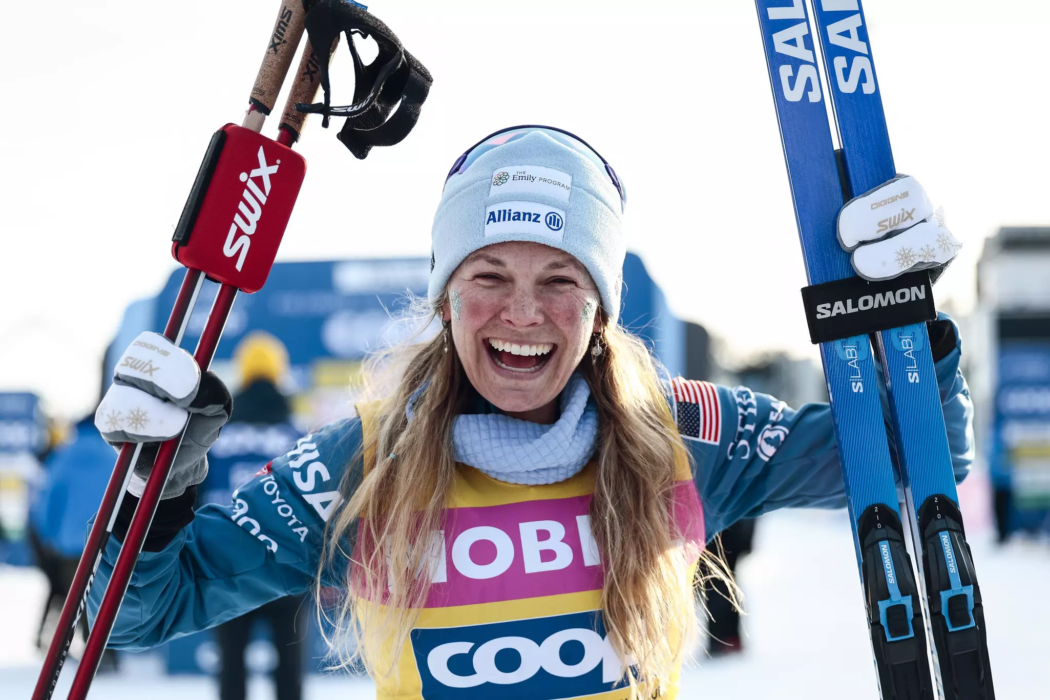 Jessie Diggins at the FIS Alpine Ski World Cup