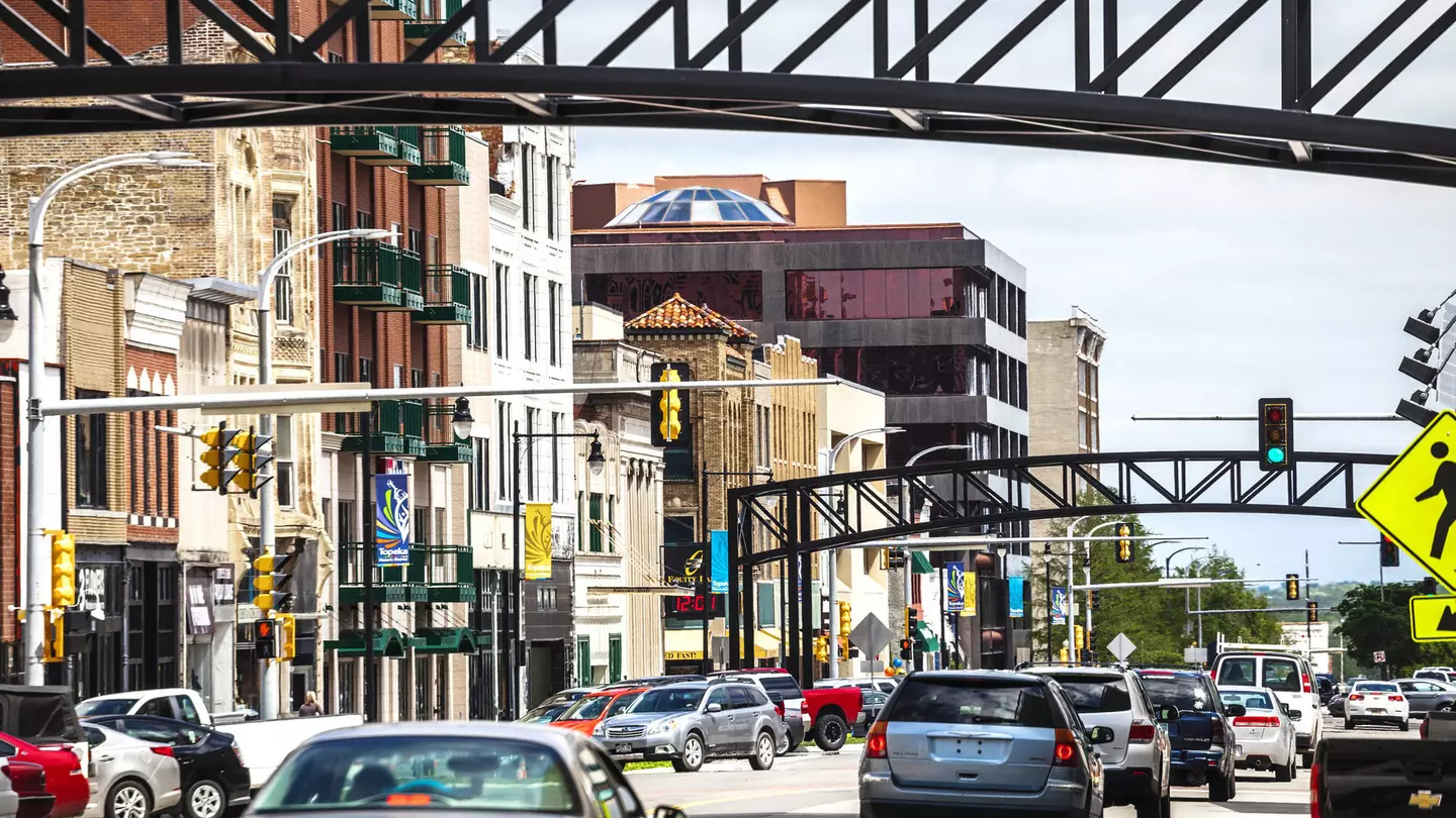 Topeka historic downtown, Kansas.