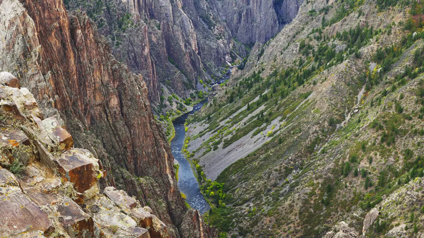 One of the USA's lesser-known national parks, the Black Canyon Of The Gunnison National Park features a steep-sided canyon formed by the Gunnison River. AlexeyKamenskiy / Getty Images