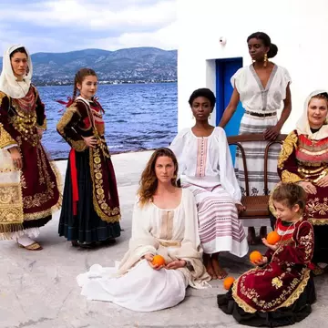 The Kyma collection takes inspiration from traditional Greek styles ©  Ioanna Tzetzoumi / Courtesy of Faye Chatzi