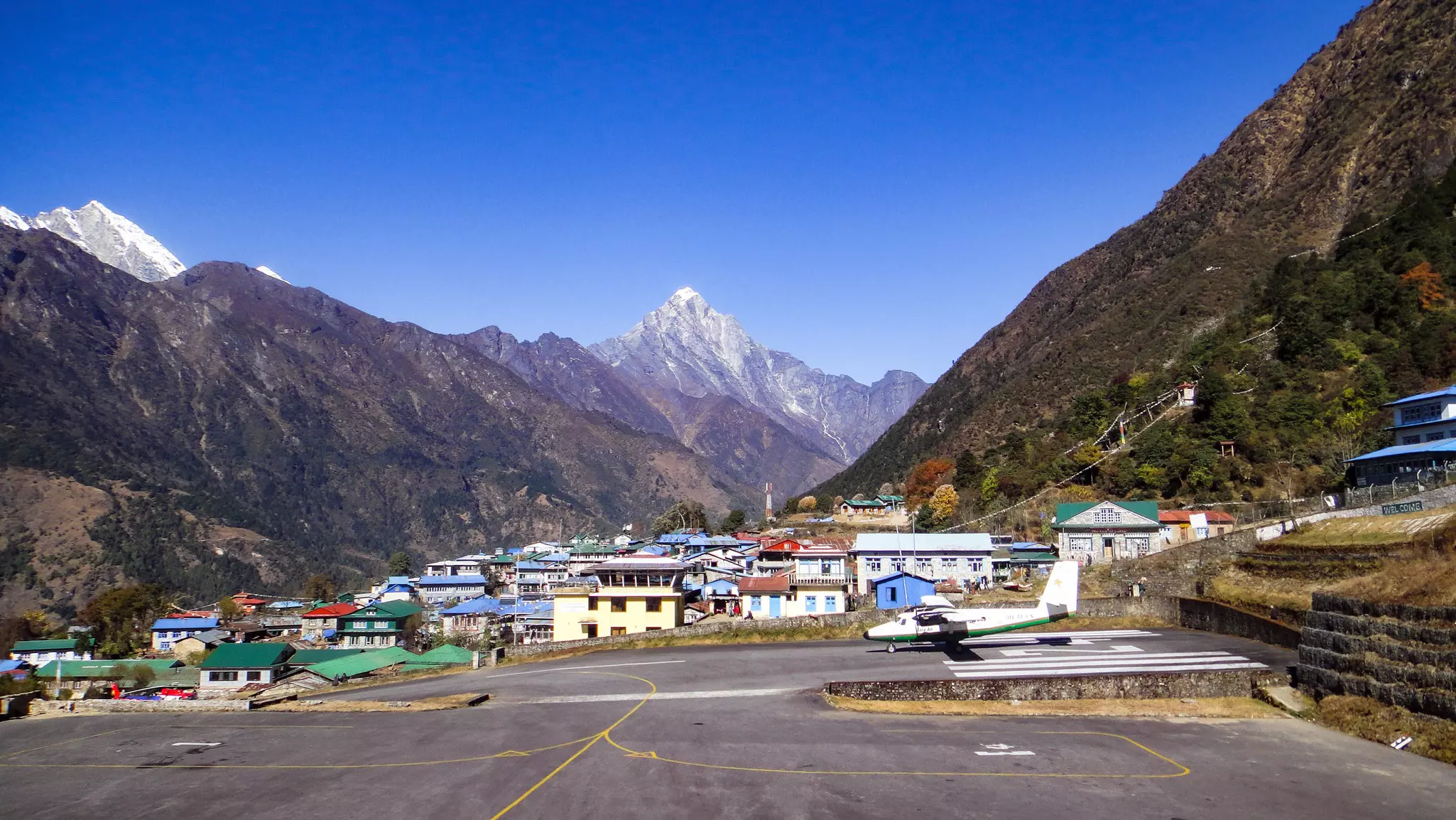 Lukla airport, Nepal.