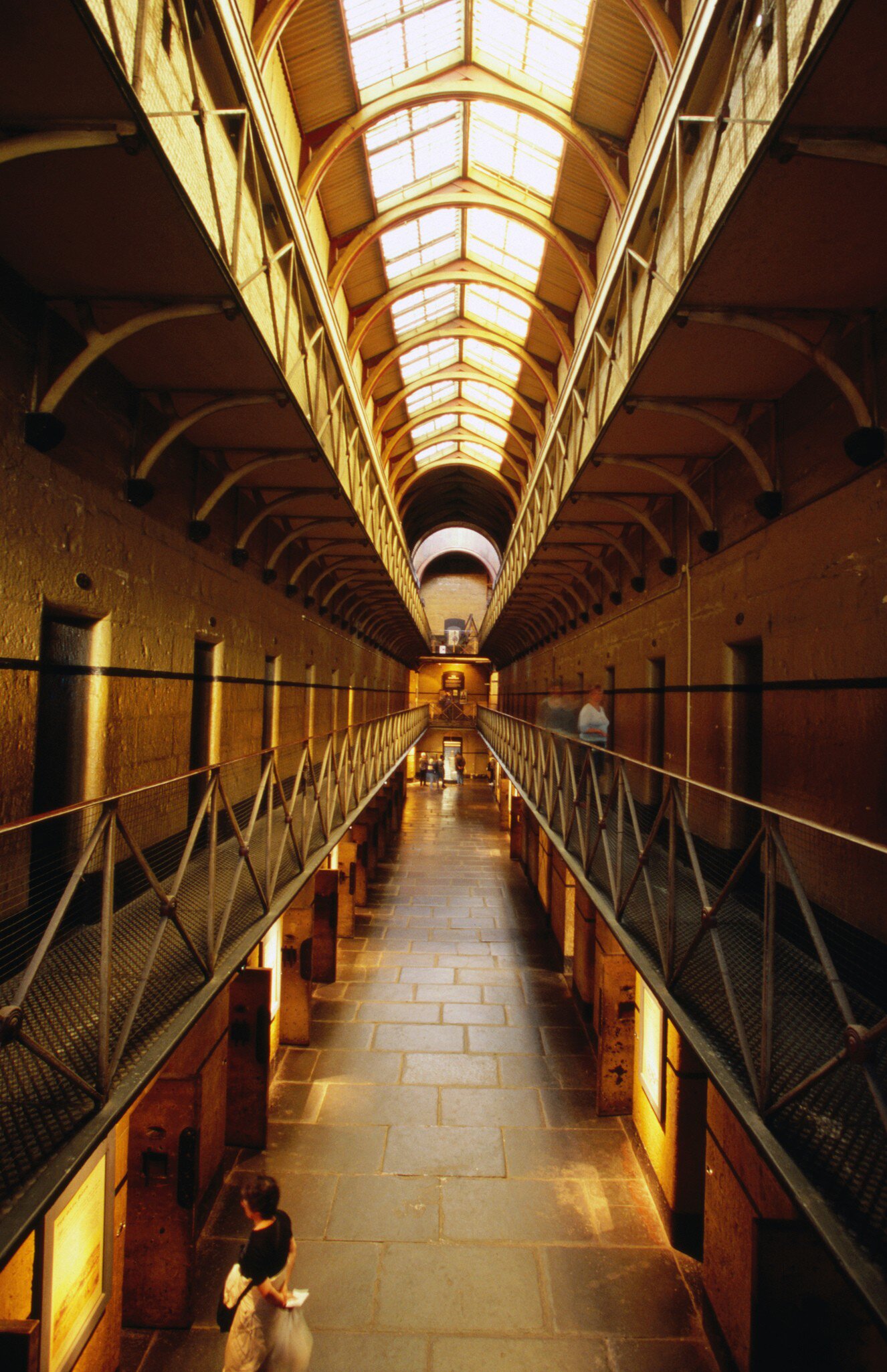 Inside Old Melbourne Gaol in Melbourne, Australia. 