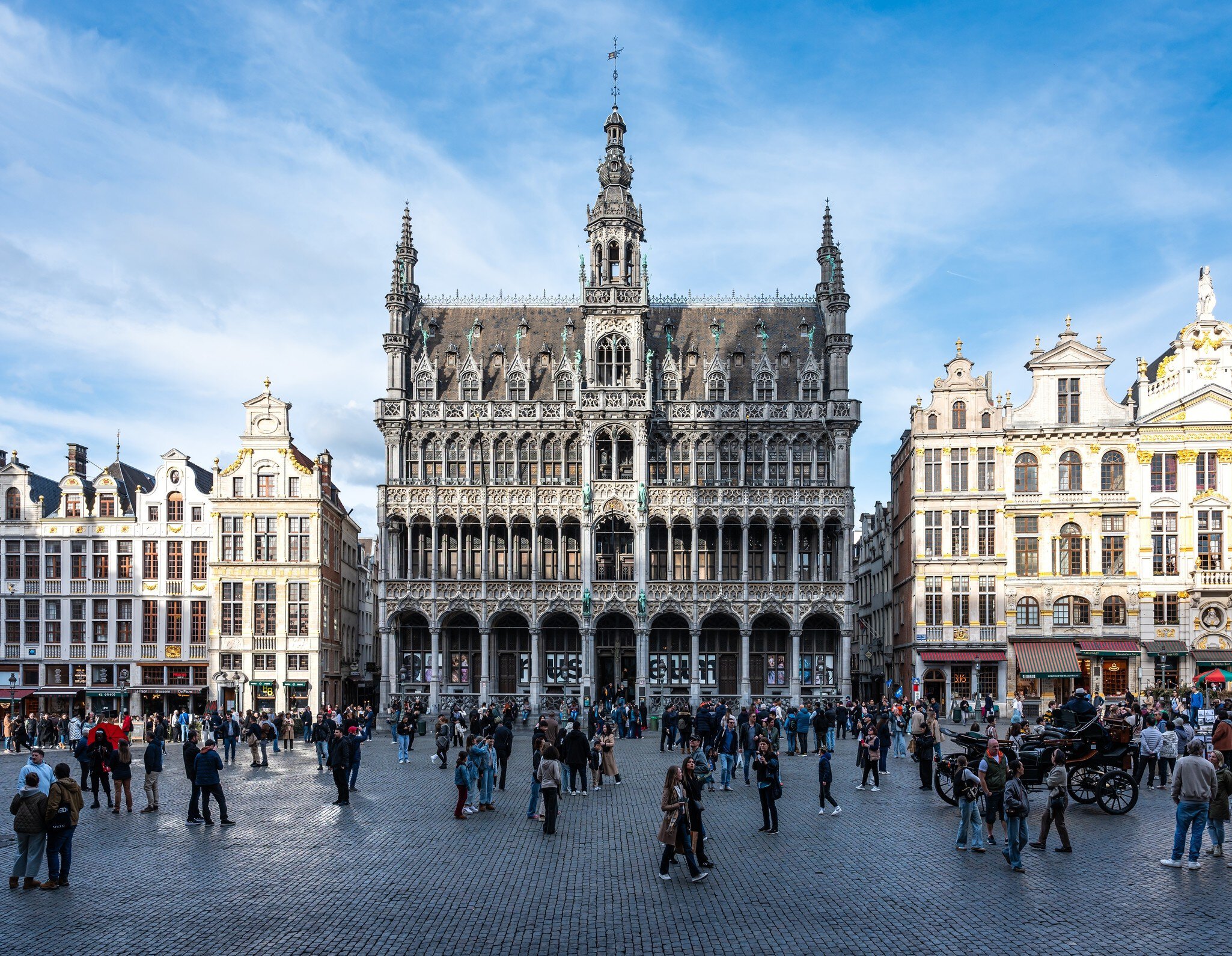 Facade of the Museum of the City of Brussels at Grand Place,  Brussels city center, Belgium, March 23, 2025, License Type: media, Download Time: 2025-12-17T10:31:17.000Z, User: gwencotter, Editorial: true, purchase_order: 56530 - Guidebooks, job: Global Publishing-WIP, client: Pocket Bruges & Brussels 7, other: Gwen Cotter