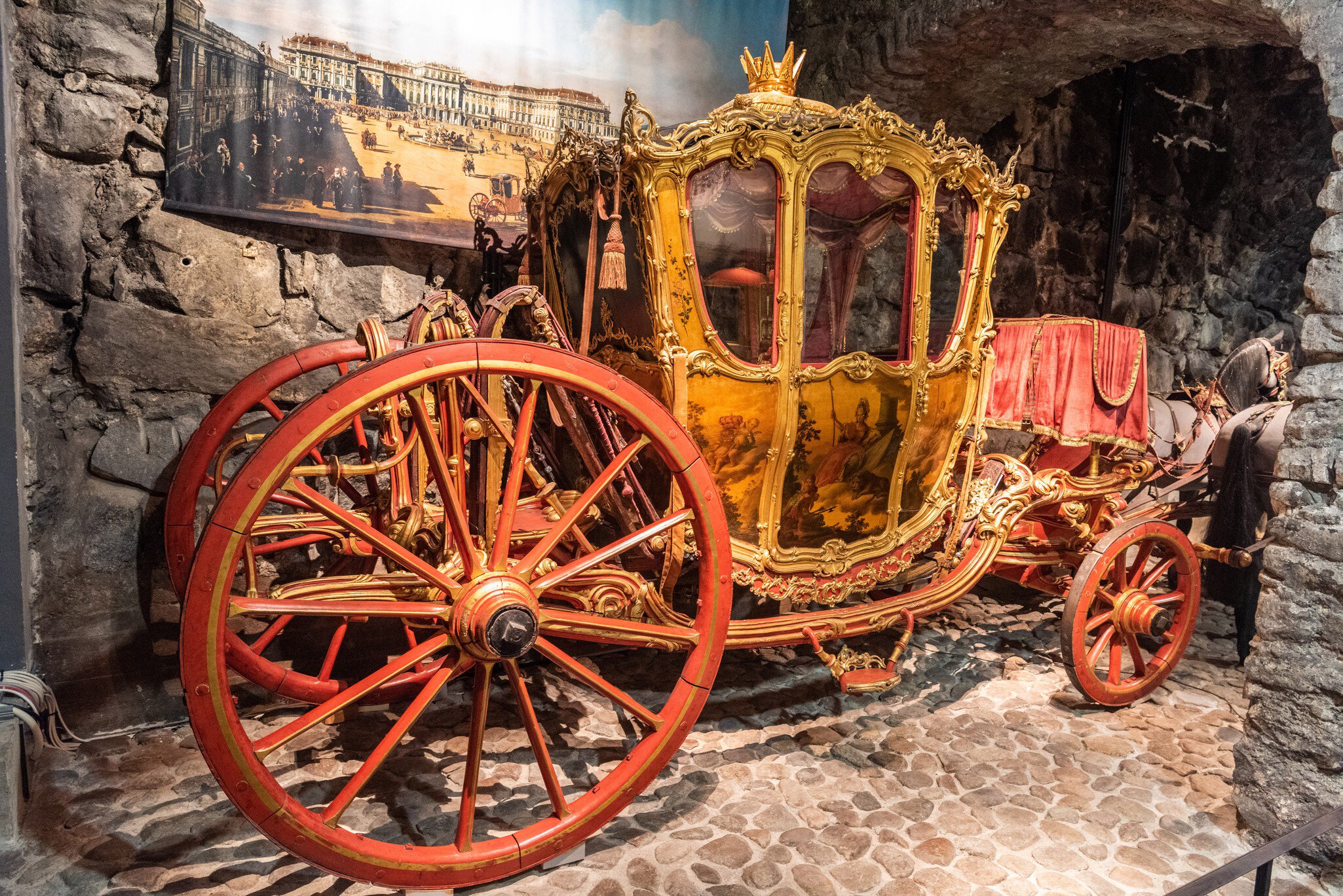 Stockholm, Sweden - November 22, 2018. Historic carriage on display at the Royal Armoury in Stockholm.; Shutterstock ID 1269929650;
