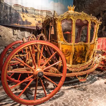 Stockholm, Sweden - November 22, 2018. Historic carriage on display at the Royal Armoury in Stockholm.; Shutterstock ID 1269929650;