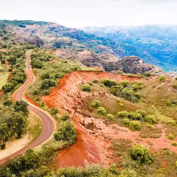 drive up to the Jagged peaks in the valley of waimea canyon; Shutterstock ID 1789907294; purchase_order: 65050; job: ; client: ; other: