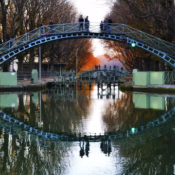 The canal Saint-Martin, a classic filming location in Paris. Laurent Yokel / Getty Images