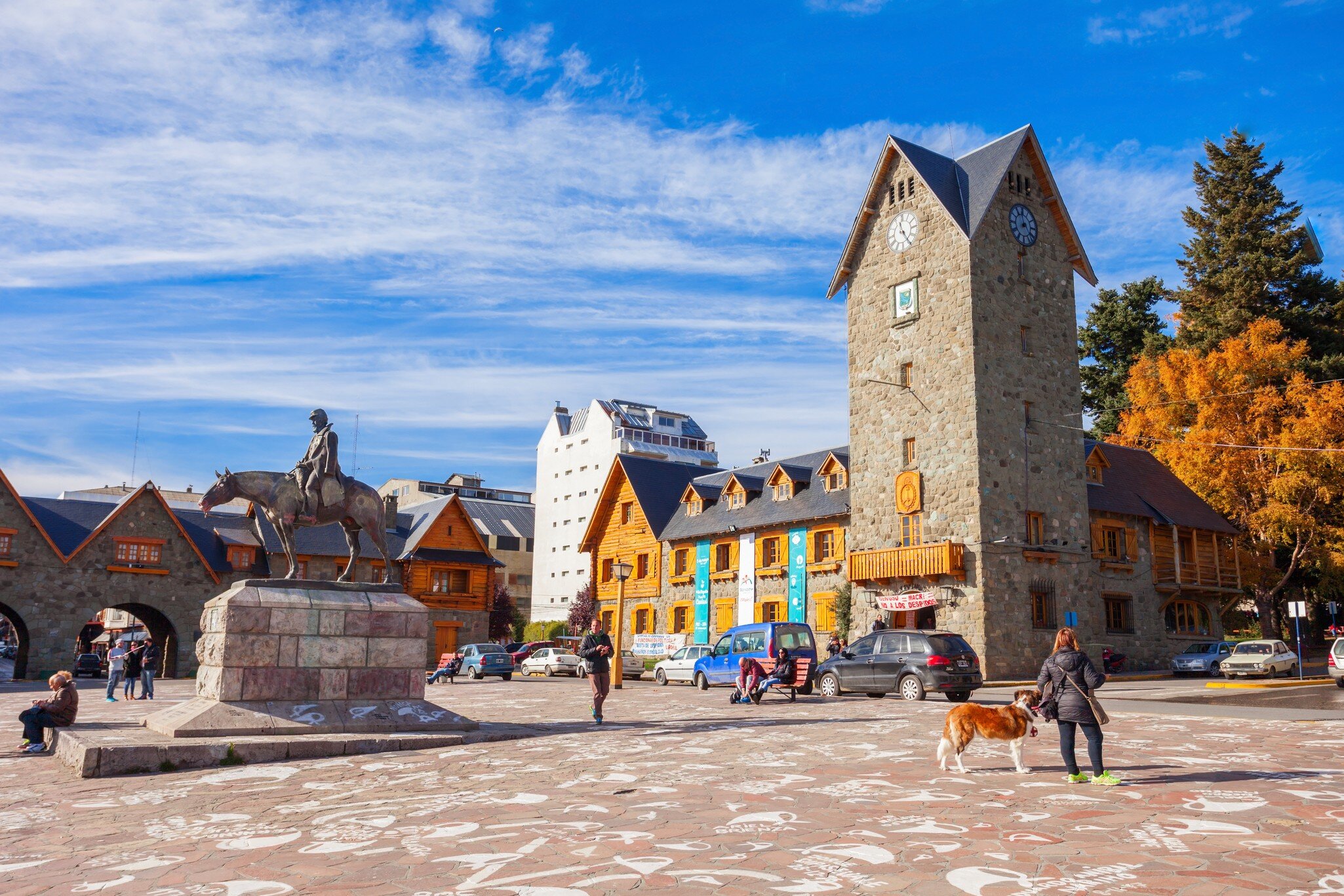 Bariloche Civic Centre (El Centro Civico) in the centre of Bariloche, Patagonia region in Argentina.