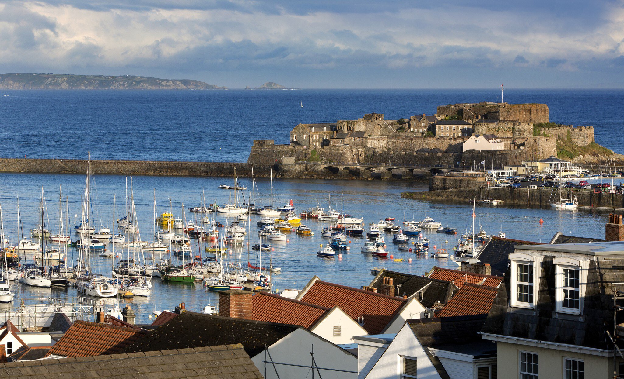 Castle Cornet in St Peter port harbour.