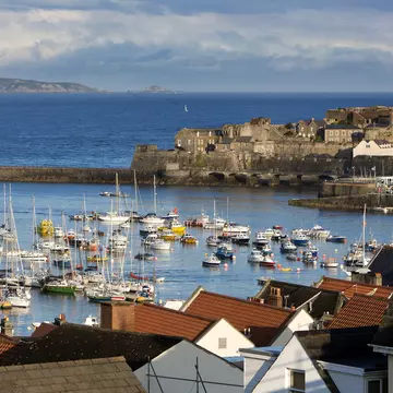 Castle Cornet in St Peter port harbour.