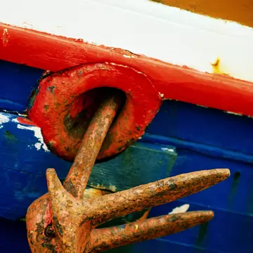 Rusty anchor.