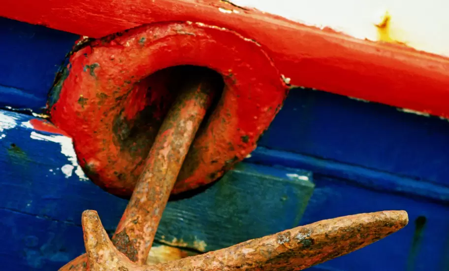 Rusty anchor.
