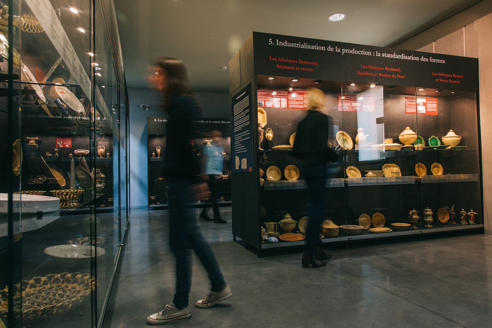 Interior of Musée d'Apt in Apt, Provence, France. Slow shutter speed.