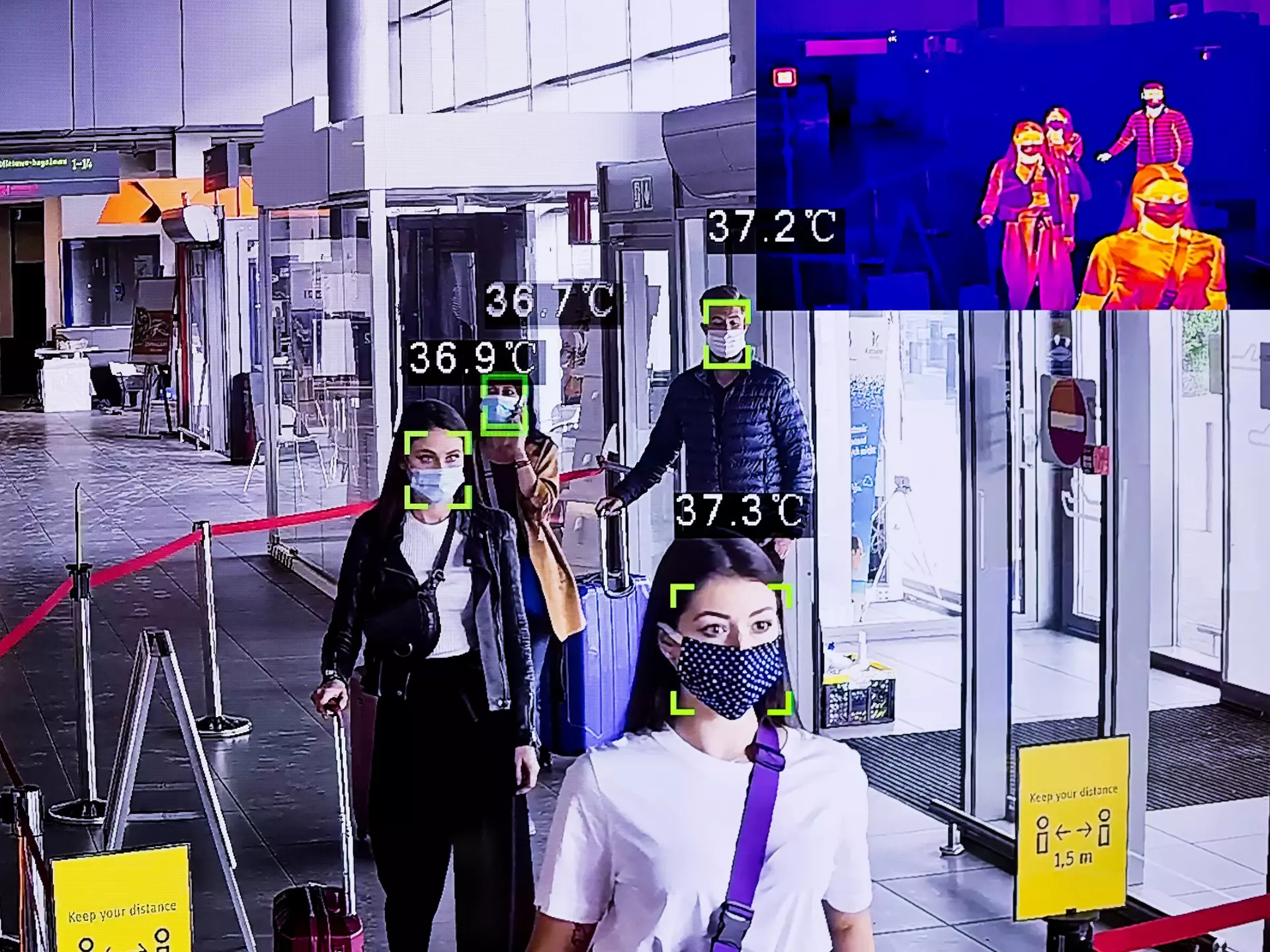 Passengers are tracked using thermal cameras © Izusek / E+ / Getty Images