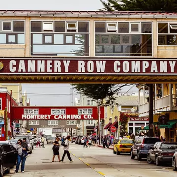 Monterey, CA - Aug. 2, 2012: Cannery Row. The site of a number of now-defunct sardine canning factories, Cannery Row is the waterfront street in the New Monterey section of Monterey, CA; Shutterstock ID 1265631838; your: Bridget Brown; gl: 65050; ...