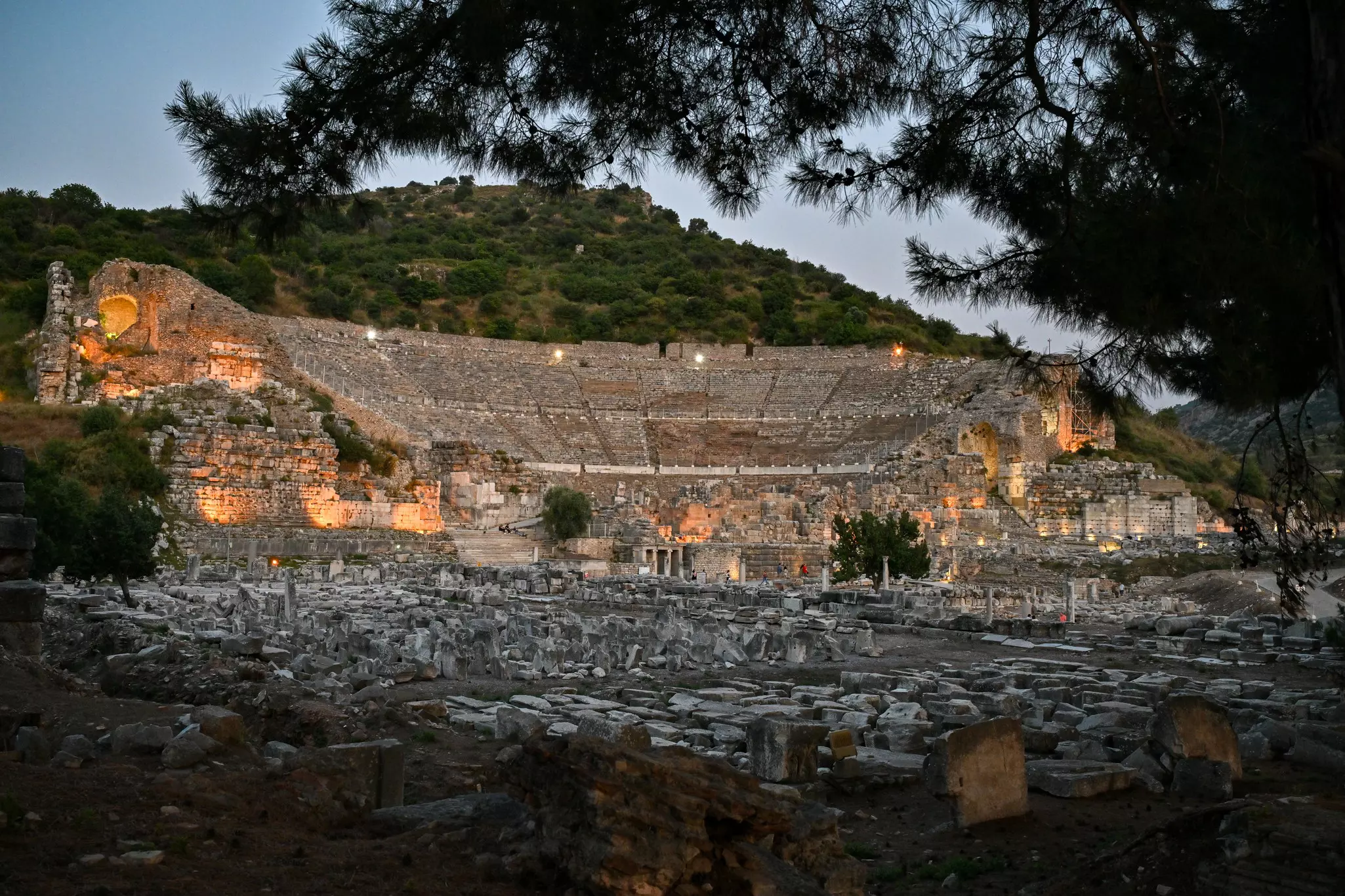 A visit to the ancient city of Ephesus, with its extraordinary amphitheater, is a  must © Mehmet Emin Menguarslan / Anadolu Agency via Getty Images