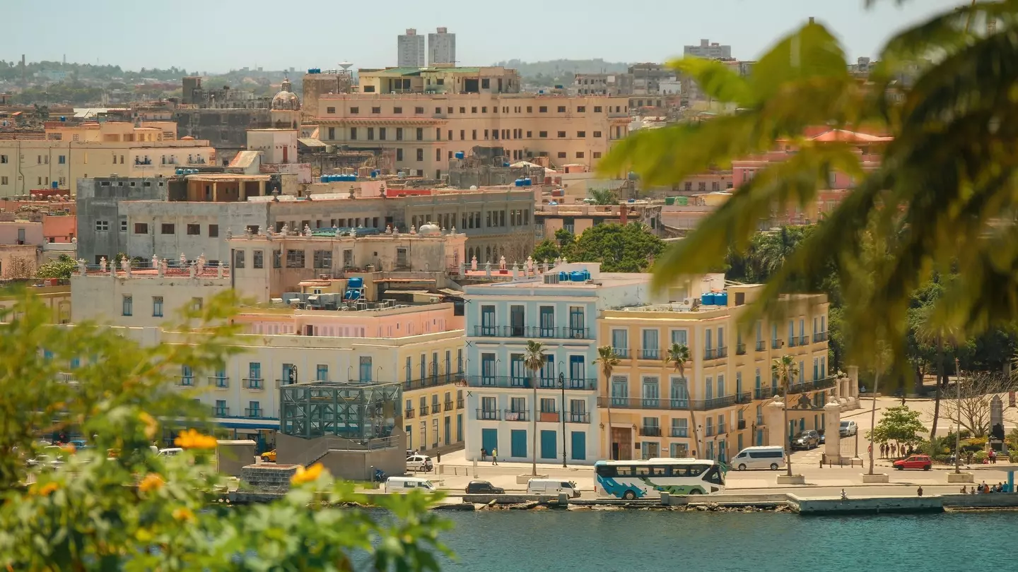 High-angle view of Old Havana on a sunny day