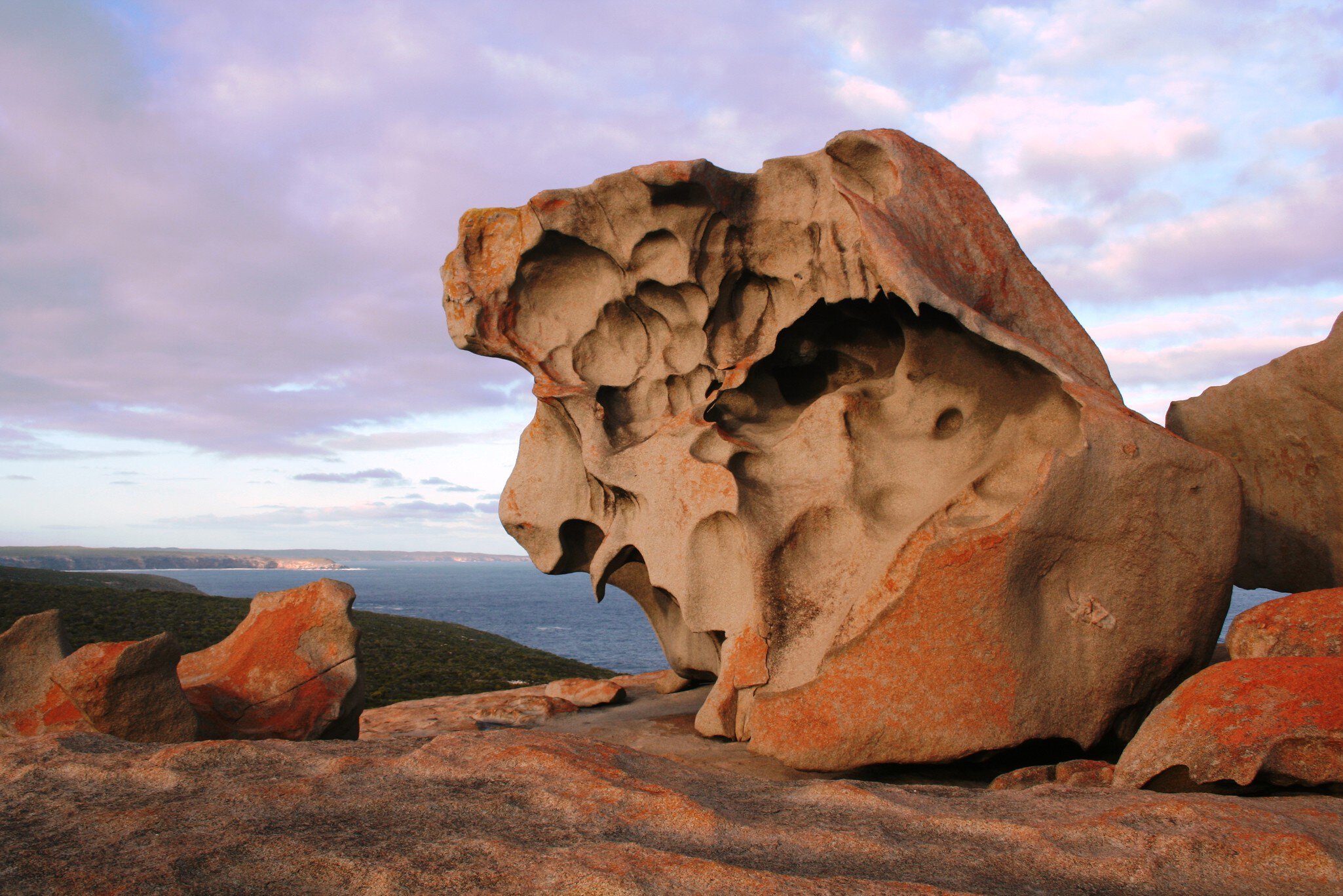 "Located in Flinders Chase National Park, the impressive Remarkable Rocks are a cluster of precariously balanced granite boulders which have been shaped by the erosive forces of wind, sea spray and rain over some 500 million years."
178488085
"Sto...