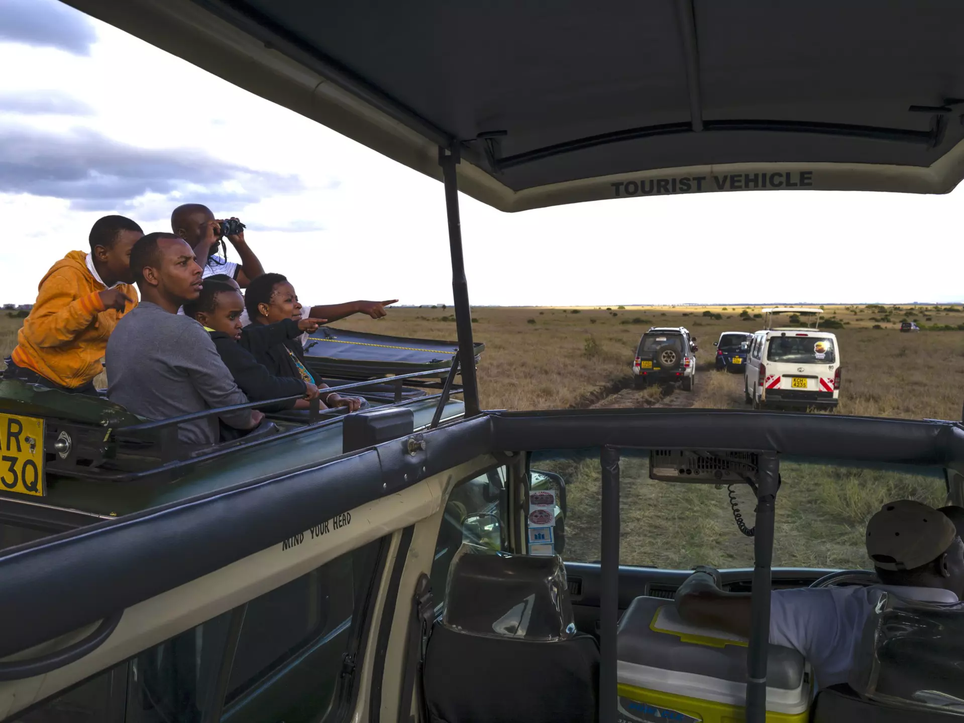 A tourists view from the safari van in Kenya's Nairobi National Park.
1144457446
game, wildlife, animals, wildlife photography, safari van, tourists, sightseeing