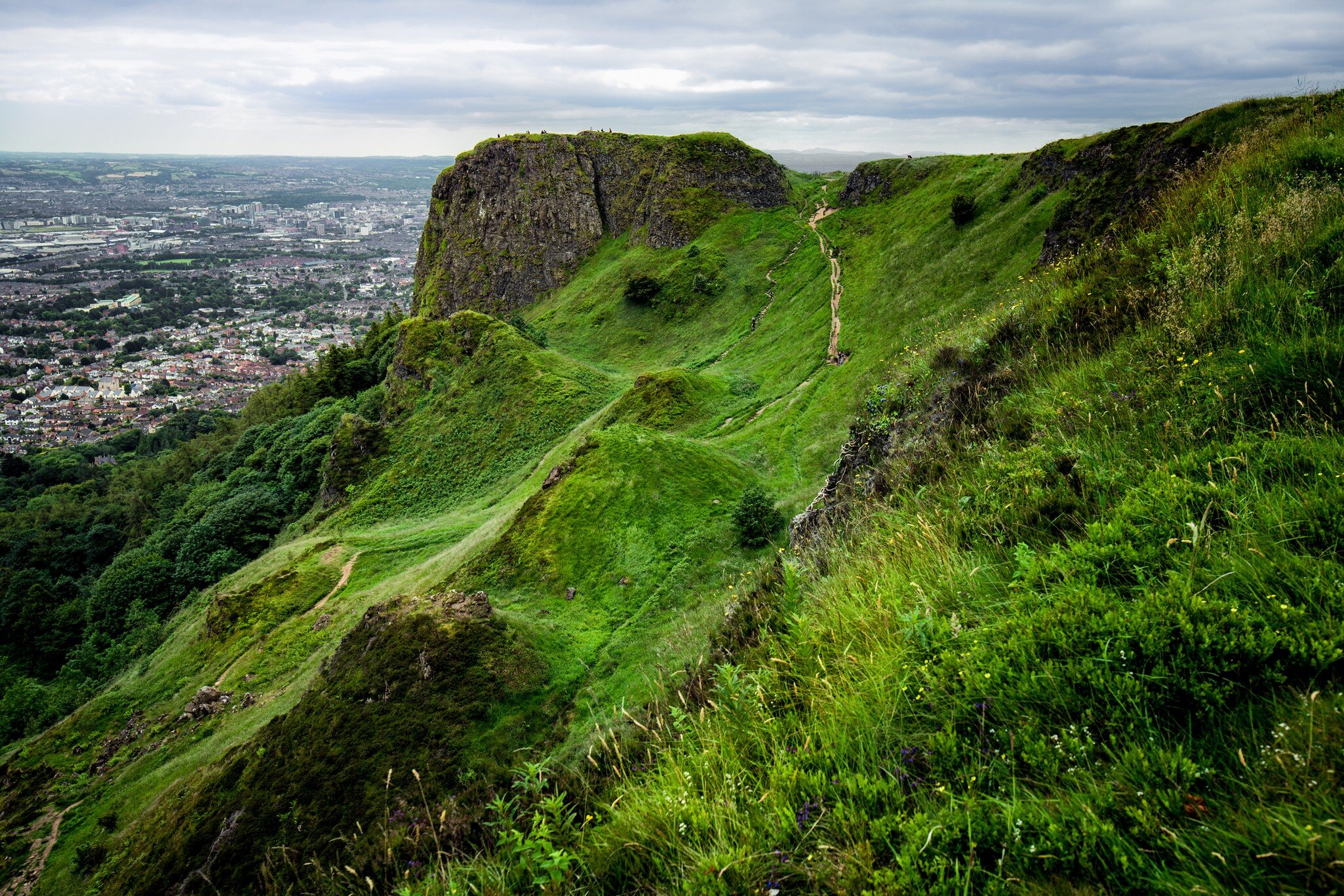 Cave Hill Country Park in Belfast, Northern Ireland.
