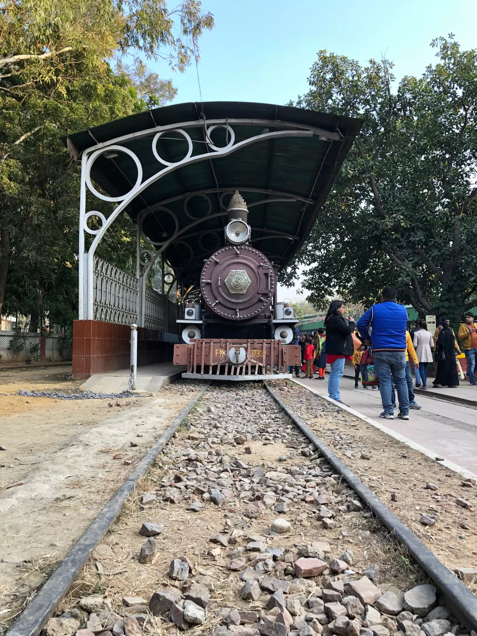 Steam train at Delhi's National Rail Museum