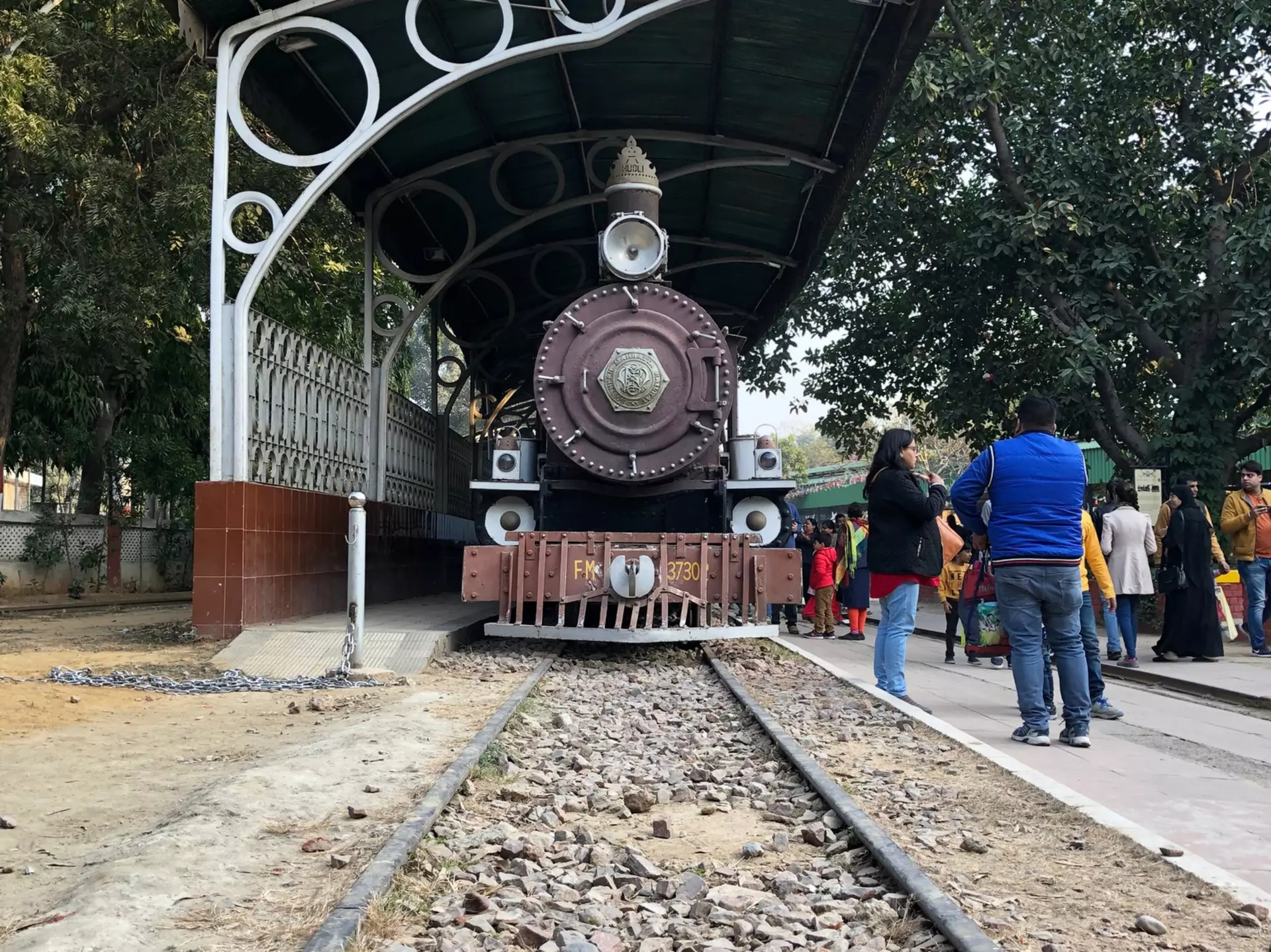 Steam train at Delhi's National Rail Museum