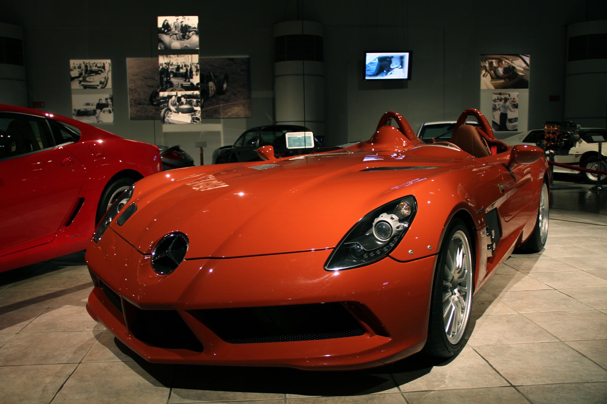 Amman, Jordan – February 21, 2011: A Mercedes Benz Mclaren stirling moss in Royal automotive museum.