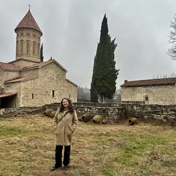 Alex visits a monastery in Georgia © Alex Butler / Lonely Planet