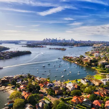 Sydney Harbour and surrounding suburbs. Taras Vyshnya/Shutterstock
