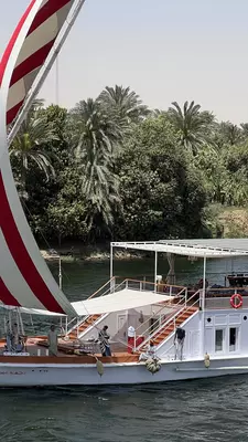 A river boat on the Nile River between Aswan and Luxor