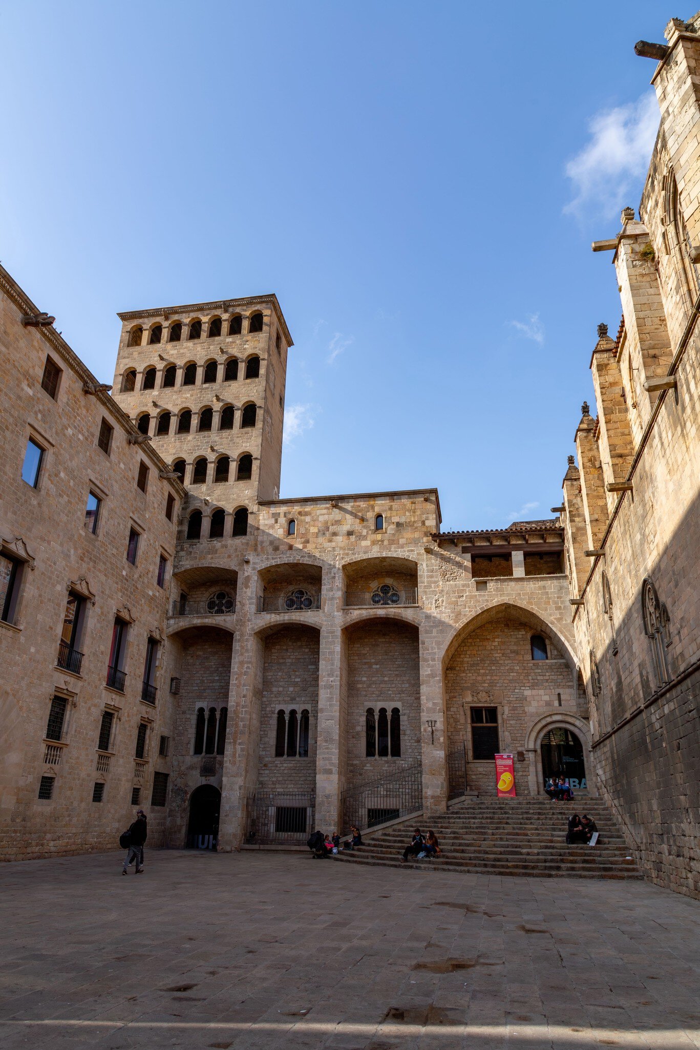 Courtyard of the Barcelona History Museum.